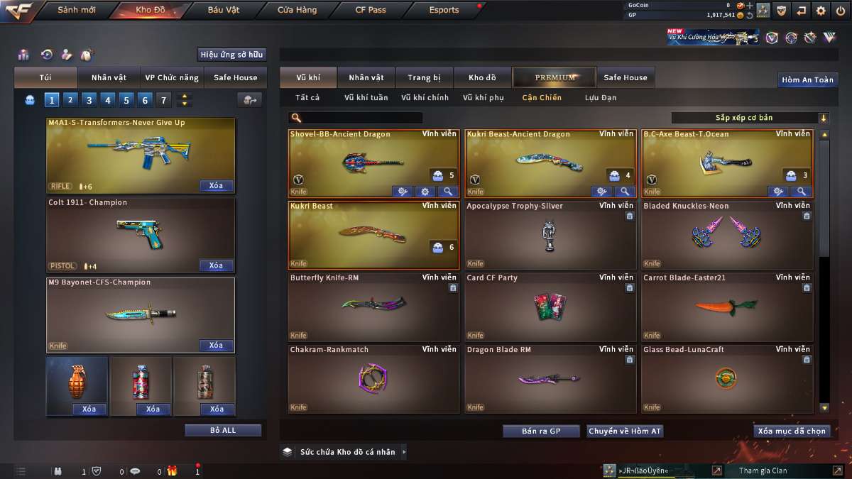 shop acc cf uy tin gia re